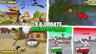 OMG! Top 7 Brand New 3.6 Update Tricks & Glitch In BGMI PUBG | Fast Landing | BGMI Tricks