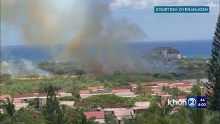 Makaha fire sends smoke billowing into valley