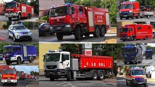 [850 Hektar großer Waldbrand ] Einsatzfahrten Fw, THW, KatS uvm. 》Waldbrand in Elbe-Elster ~ Teil 1