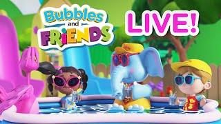 Splish, splash! Cool off this summer with a 24/7 LIVE STREAM of Bubbles and Friends!