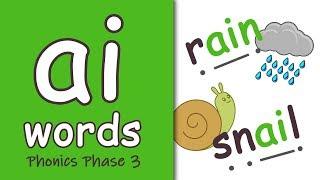 'ai' Words | Blending Phonics Phase 3