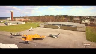 Berlin-Gatow: The Military History Museum from a drone (4k Video)