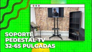 ¡Perfecto para tus reuniones y hogar!  | SOPORTE PEDESTAL TV CON RUEDAS DE 32 A 65 PULGADAS