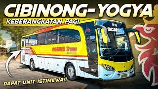 Beruntung Dapat Bus ini! Trip Bus Pagi Cibinong - Jogja CAHAYA TRANS Scania