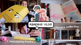 exciting unboxings, finishing 3 books & annotating ️ reading vlog