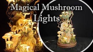 DIY Magical Mushroom,LED lights, Hot Glue Mushrooms, Pagan Crafting