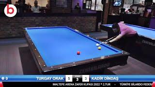 3 cushion billiards TURGAY ORAK 9 in 30 | MALTEPE ARENA ZAFER KUPASI 2022 İSTANBUL 당구