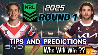 NRL Round 1 Tips & Predictions 2025 | Expert Picks & Score Margins!