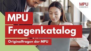 Die MPU KONKRET Fragenkataloge