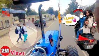 Public Reaction | Gedi Route on tractor | YPS rode Patiala | Mustang tractor | Public reaction