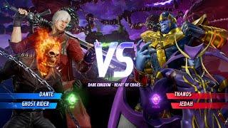 Marvel Vs. Capcom Infinite - Dante/Ghost Rider Vs. Thanos/Jedah (VERY HARD)