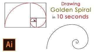 Drawing Golden Spiral – The shortest Adobe Illustrator Tutorial