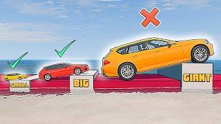 Big or Small cars will pass the HIGHEST SLAB in BeamNG Drive?