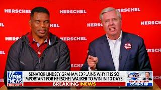 Unhinged Lindsey Graham EXPLODES on Herschel Walker