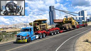 Hauling a Massive Articulated Hauler on a Special Transport Trailer! -  American Truck Simulator