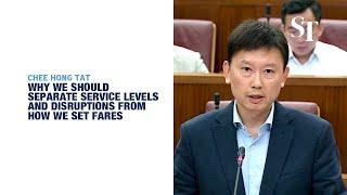 Fare reviews should not be linked to service levels and disruptions: Chee Hong Tat