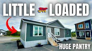 COMPACT multi section modular home but HAS EVERYTHING! NEW prefab house tour!