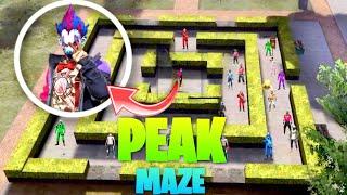 PEAK MAZE CHALLENGE IN FREE FIRE || RJ ROCK