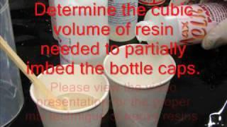 MAX CLR EPOXY RESIN BOTTLE CAP EMBEDDING THICK COATING APPLICATION