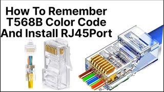 How To Remember T568B RJ45 Color Code Easily