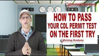 How to Get your CDL Permit - Pass the first time - Driving Academy