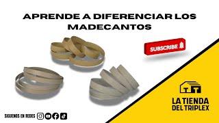 Diferentes tipos de madecantos o tapacantos