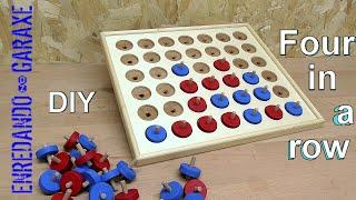 Creativity: DIY Wooden Four-in-a-Row Game