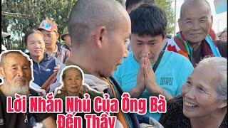 Ngày 1 tháng 11, Thầy Minh Tuệ nhắn nhủ bà Na và em Nô thầy sẽ về thăm ba mẹ