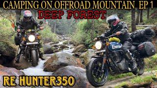 Delhi to Himachal Offroad | RE Hunter 350 | Deep Forest Camping | Underground Cooking EP 1