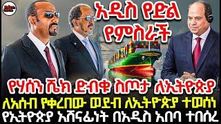 ታላቅ የወደብ የምስራች ከሶማሊያ ለኢትዮጵያ /ሀሰን ሀሼክ መሀመድ አዲስ አበባ መጡ /የአዲሱ ወደብ ርክክርብ ሊፈፀም ነው/አልሲሲ ታላቅ ክህደት ተፈፀመበት