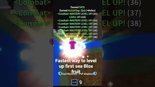 Blox fruit fastest way to level up for beginners