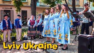 Україна️Вишиванки, Пісні і Вечірній Львів — Душевний Вечір у Місті Легенд (Віртуальна Подорож 4К)