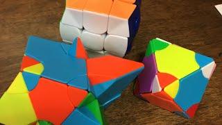 Unboxing Fangshi LimCube 2x2 Transform Pyraminx and Z Wave