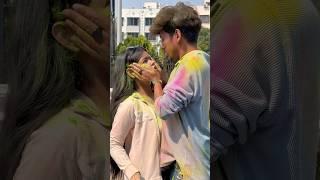 Happy holi️ #prashulovers #prasvcreation #layekfam #love #couple #prashantrajput #holi #prasvvlog