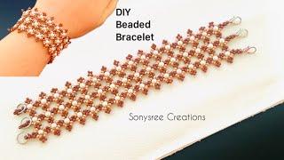 Beaded Lace Bracelet || How to Make beaded bracelet