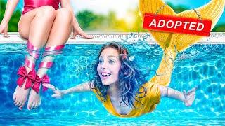 We Adopted Mermaid! Extreme Water Park Hide and Seek!