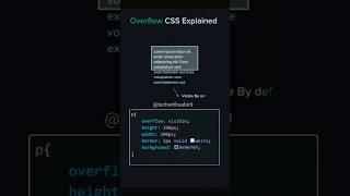 Overflow property #overflow #hidden #cssproperty #csseffect #coding  #trending #viralshort #reels