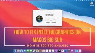 How to Fix Intel HD Graphics 615, 620, 630, 640 and 650 On macOS Big Sur | Hackintosh | Step By Step