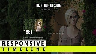 How to create Responsive Timeline Design - CSS 3 Timeline - HTML CSS Timeline