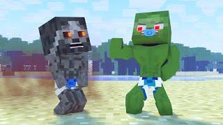 Best Children's Story | Strong kid | Minecraft animation Life of Zomma & Zombo