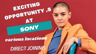 Exciting Job Opportunity at sony | Latest job updates in telugu |Latest job Vacancy 2024 | #job