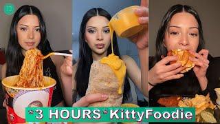 *3 HOURS* Kitty Foodie Mukbang Eating TikTok Videos 2024 | Kittyfoodie ASMR Compilations