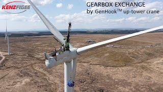 WTG gearbox exchange by GenHookᵀᴹ up-tower crane