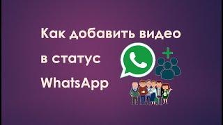 Как добавить видео в статус WhatsApp