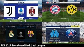 PES 2017 | Scoreboard Pack All League + Corner Flag + Refere Kits [Sider]