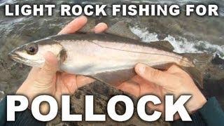 GoPro HD: Light Rock Fishing for Pollock with Lures. N Ireland