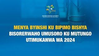 MENYA BYINSHI KU BIPIMO BISHYA BIREBANA N' UMUSORO KU MUTUNGO UTIMUKANWA WA 2024