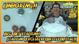 GUEDHEE!! Unboxing Stadium Limited! Big Bey Stadium!! - Beyblade Burst Indonesia