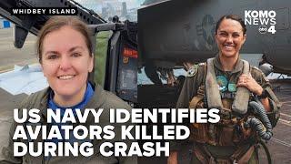 US Navy identifies 2 aviators killed in EA-18G Growler jet crash near Mount Rainier