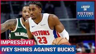 Jaden Ivey Shines In Detroit Pistons First Preseason Game Against The Milwaukee Bucks